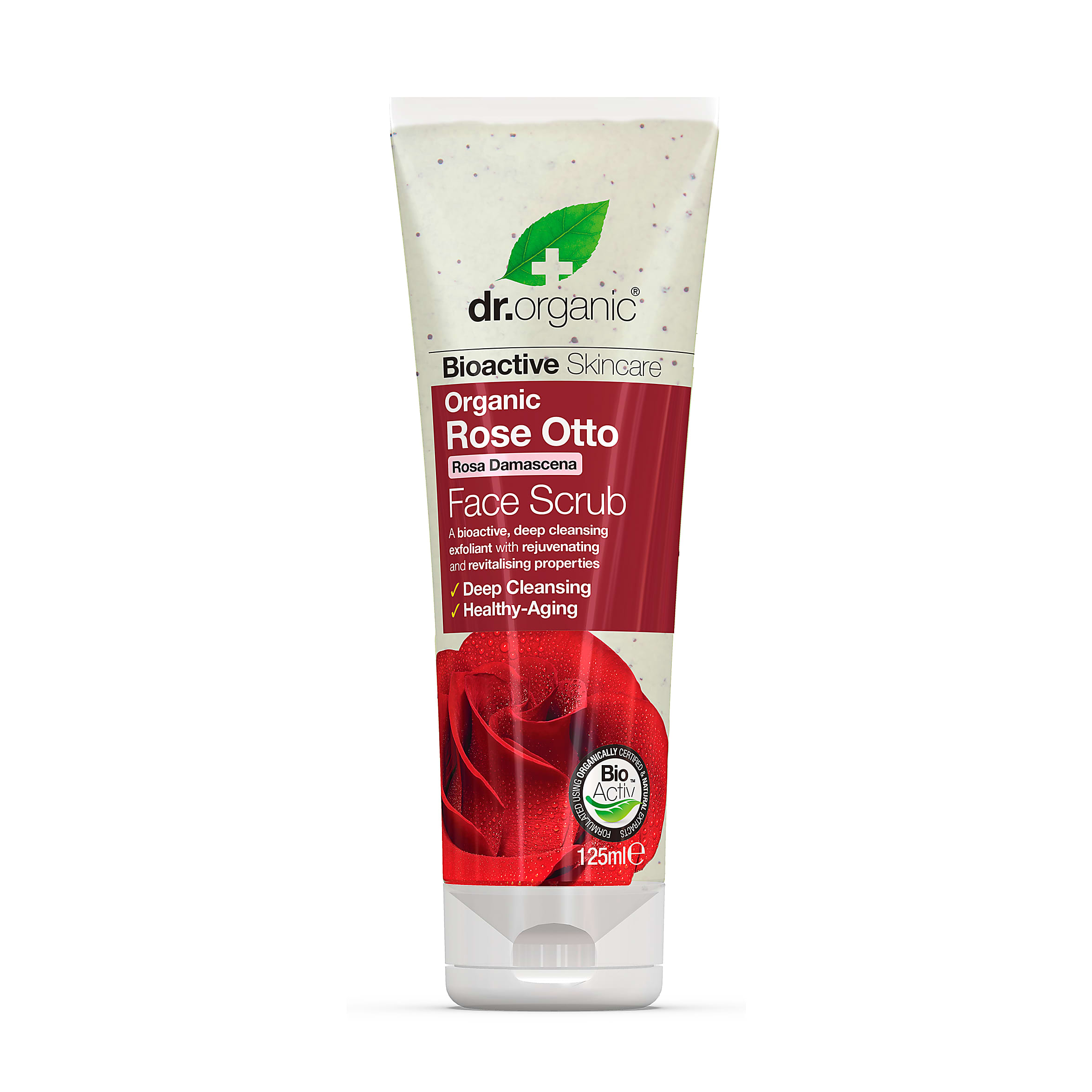 Dr Organic Rose Face Scrub 125ml