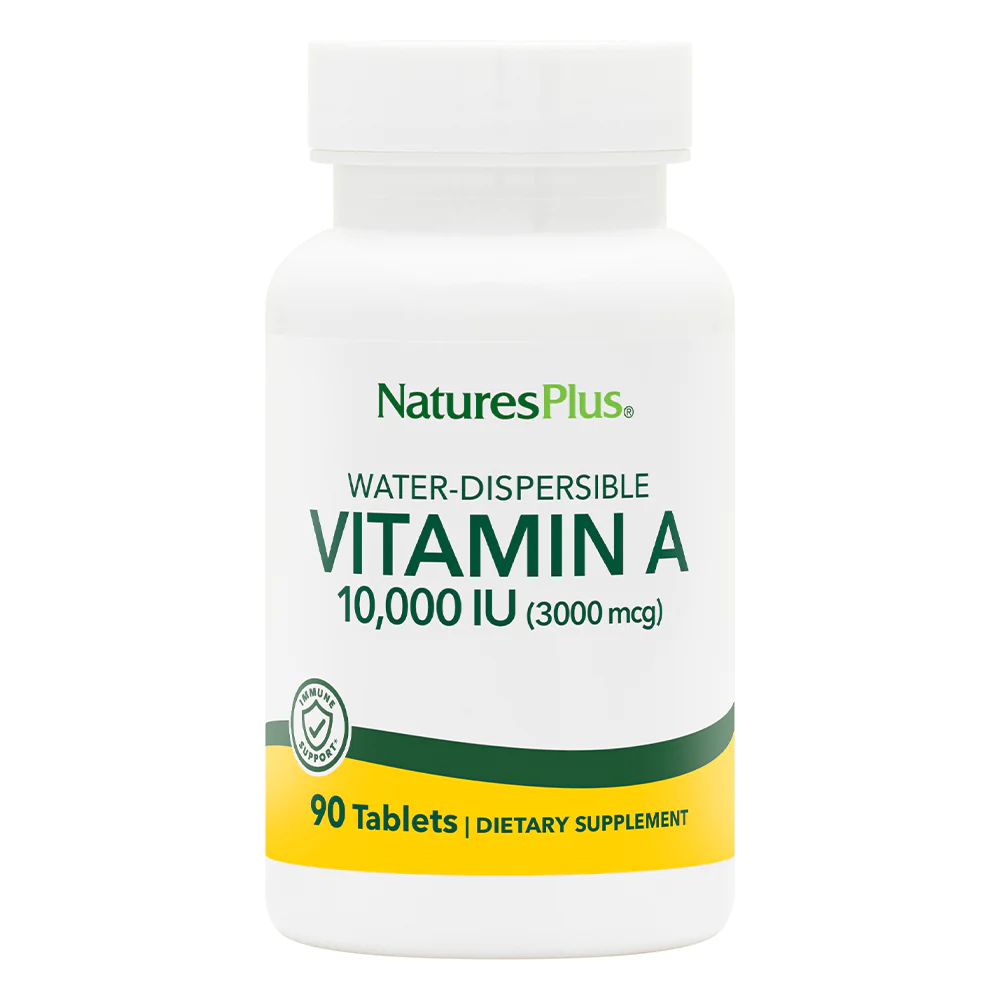 Natures Plus Vitamin A 10,000iu Tabs 100's - Water Dispersible