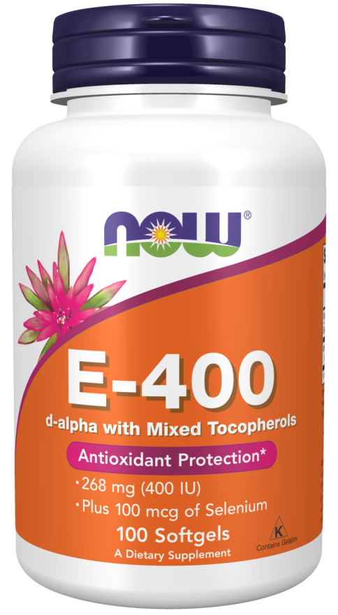 Now E400 Vitamin E 400iu Natural Caps 100's