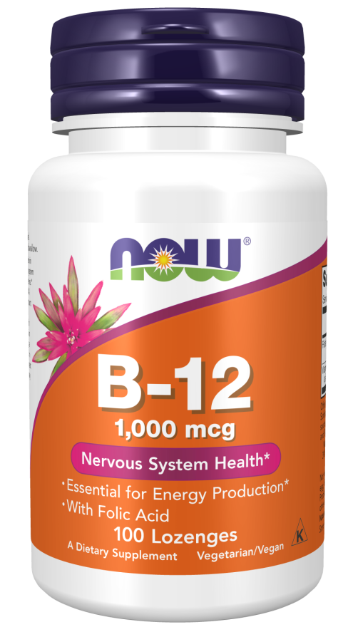 Now Vitamin B12 1000mcg Chewable Lozenges 100's