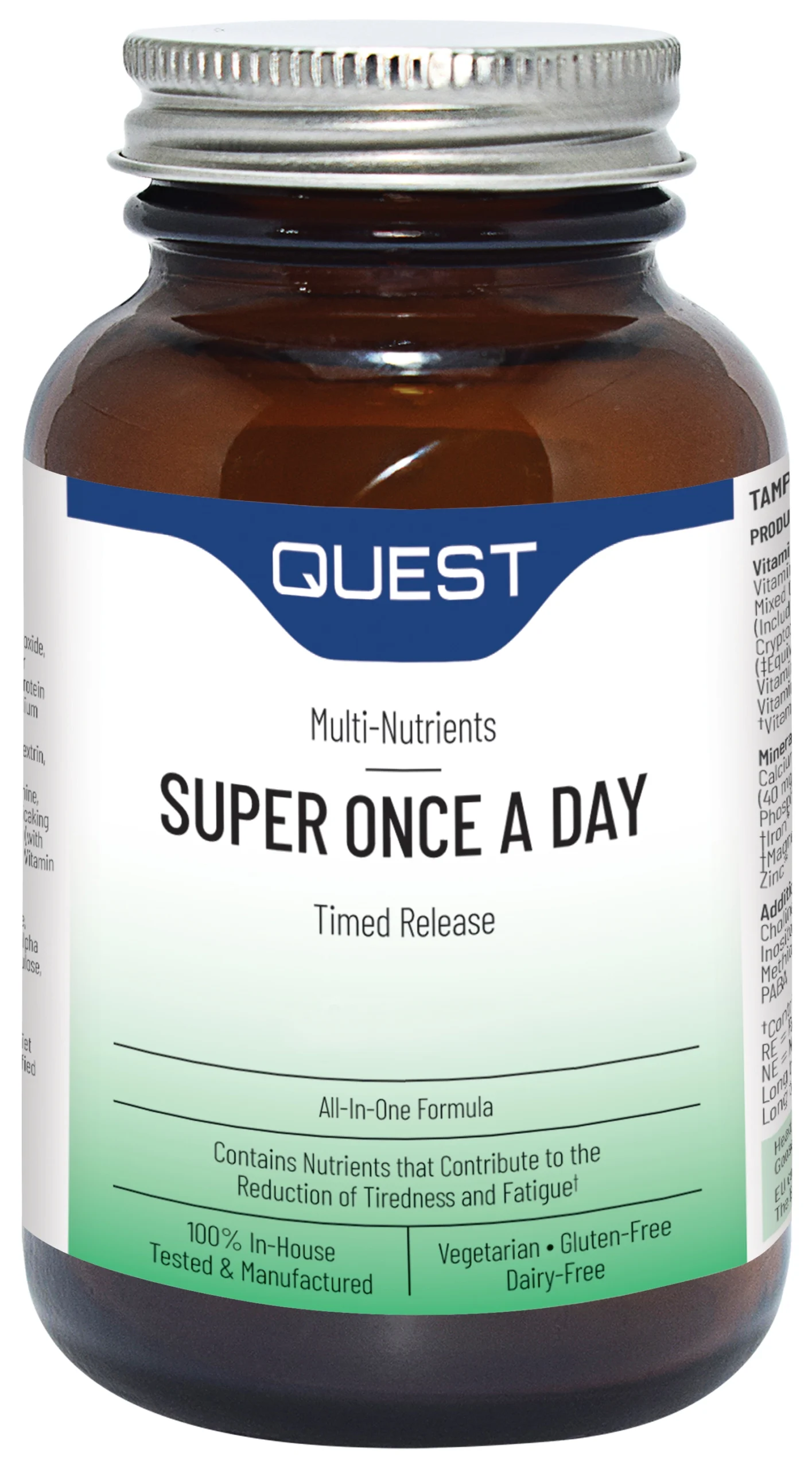 Quest Super Once A Day Multi Vitamins Time Released 60's