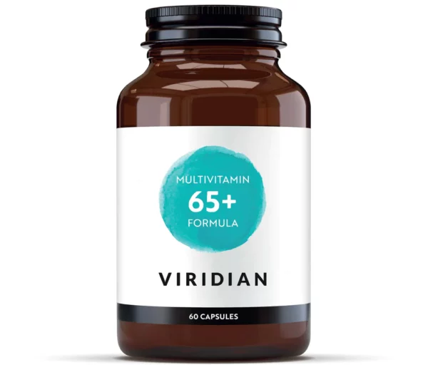 Viridian 65+ Multi Vcaps 60's - with COQ10, Digestive Enzymes, B12 & ALA