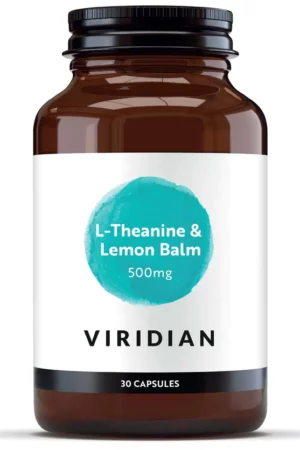 Viridian L-Theanine 200mg & Lemon Balm 300mg Vcaps 30's