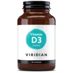 Viridian Vitamin D3 1,000iu & K2 45ug MK7 Vcaps 90's - Vegan