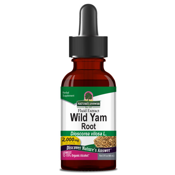 Natures Answer Wild Yam Root 60ml - Low Alcohol