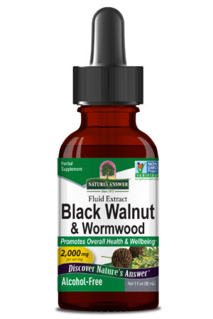 Natures Answer Black Walnut & Wormwood 30ml - Alcohol Free                NEW