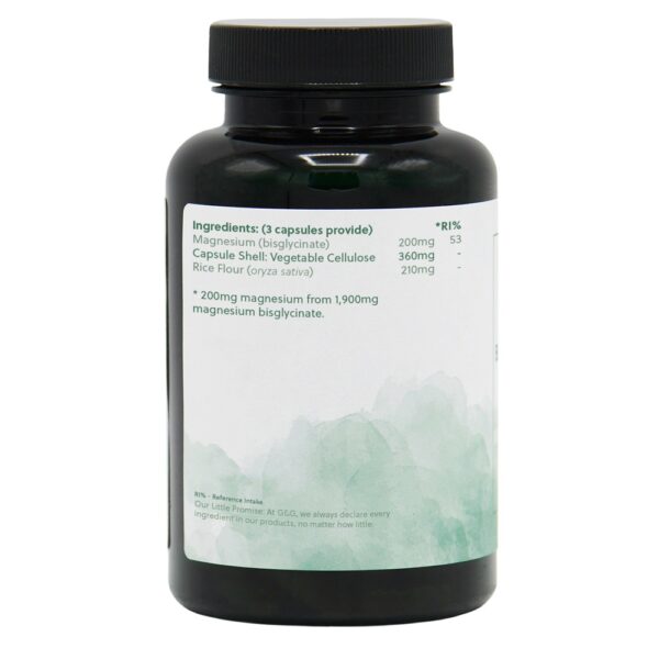 G&G Vitamins Magnesium Bisglycinate 200mg Vcaps 90's - Image 2