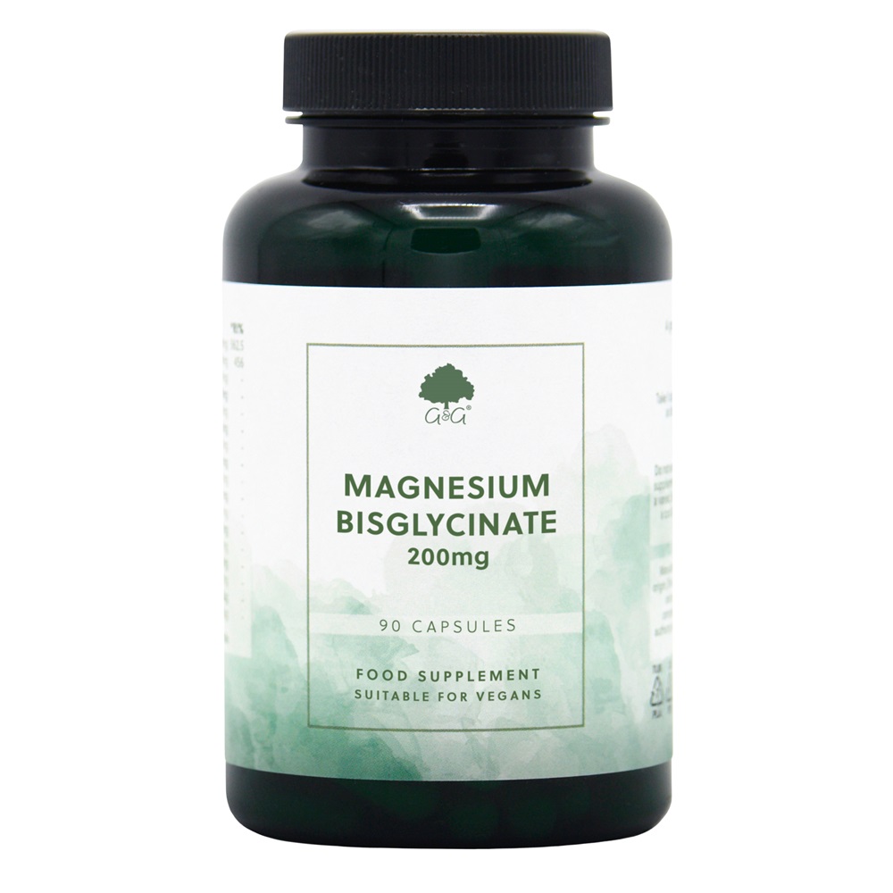 G&G Vitamins Magnesium Bisglycinate 200mg Vcaps 90's