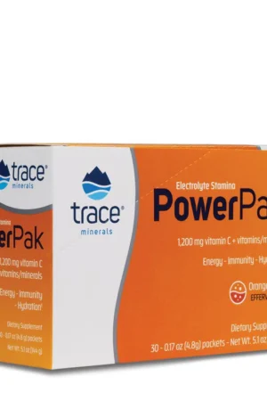 Trace Minerals PowerPak Orange Blast Electrolyte Sachets 30's