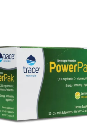 Trace Minerals PowerPak Lemon Lime Electrolyte Sachets 30's