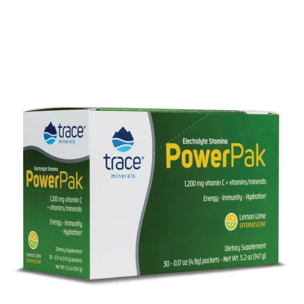 Trace Minerals PowerPak Lemon Lime Electrolyte Sachets 30's